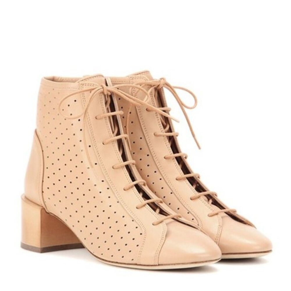 Acne Studios Leather Ankle Boots, Size 39, Tan, Box and Dust Bag Available